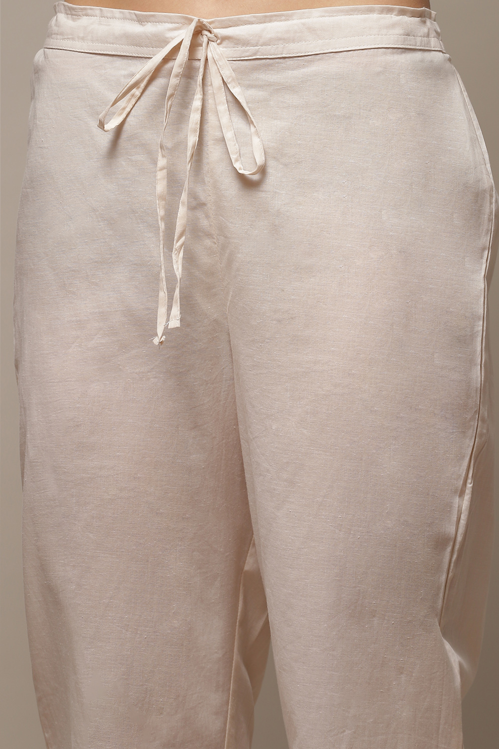 Powder Blue Cotton Straight Kurta Pants Suit Set image number 6
