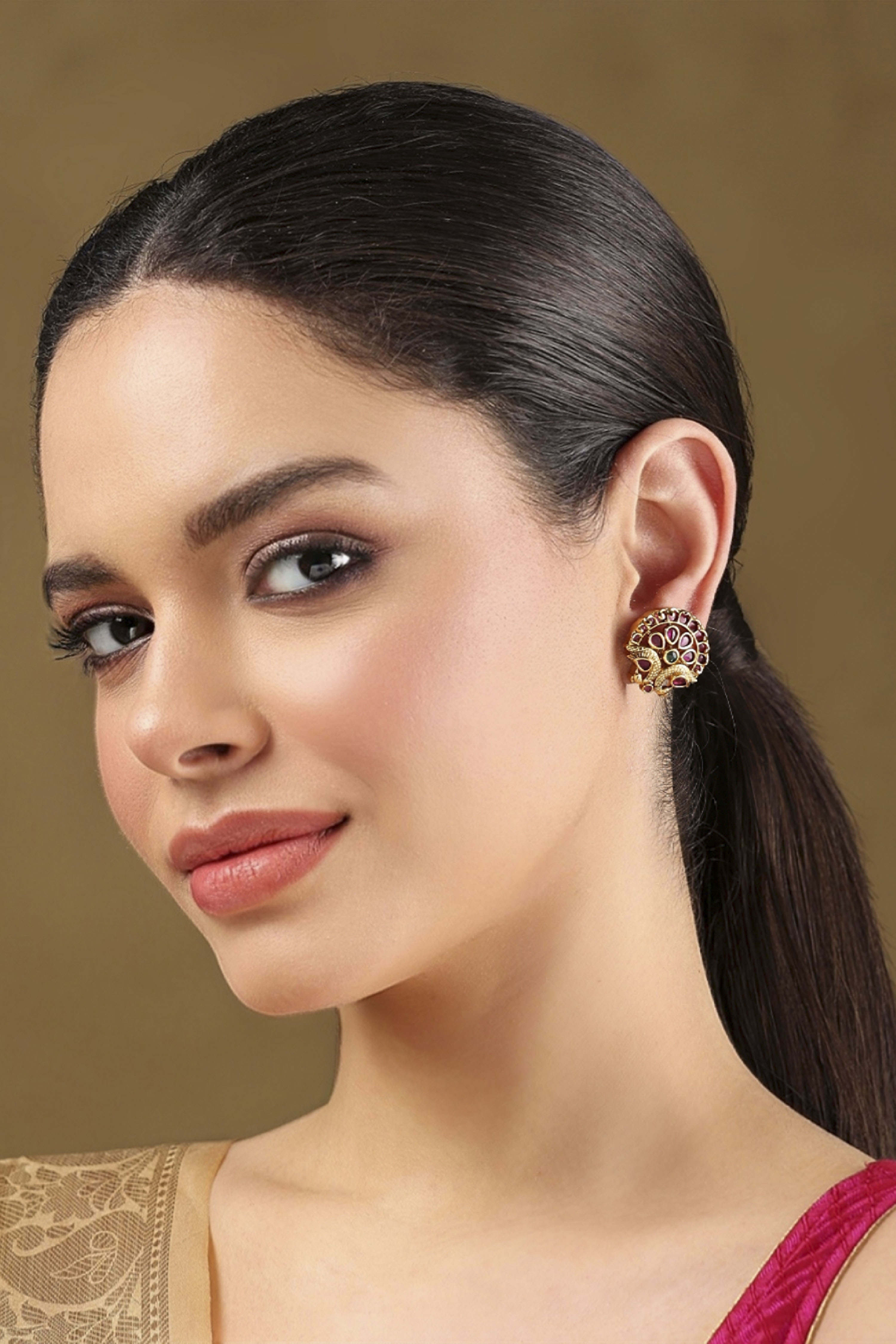 Multicolour Textured Earrings image number 3