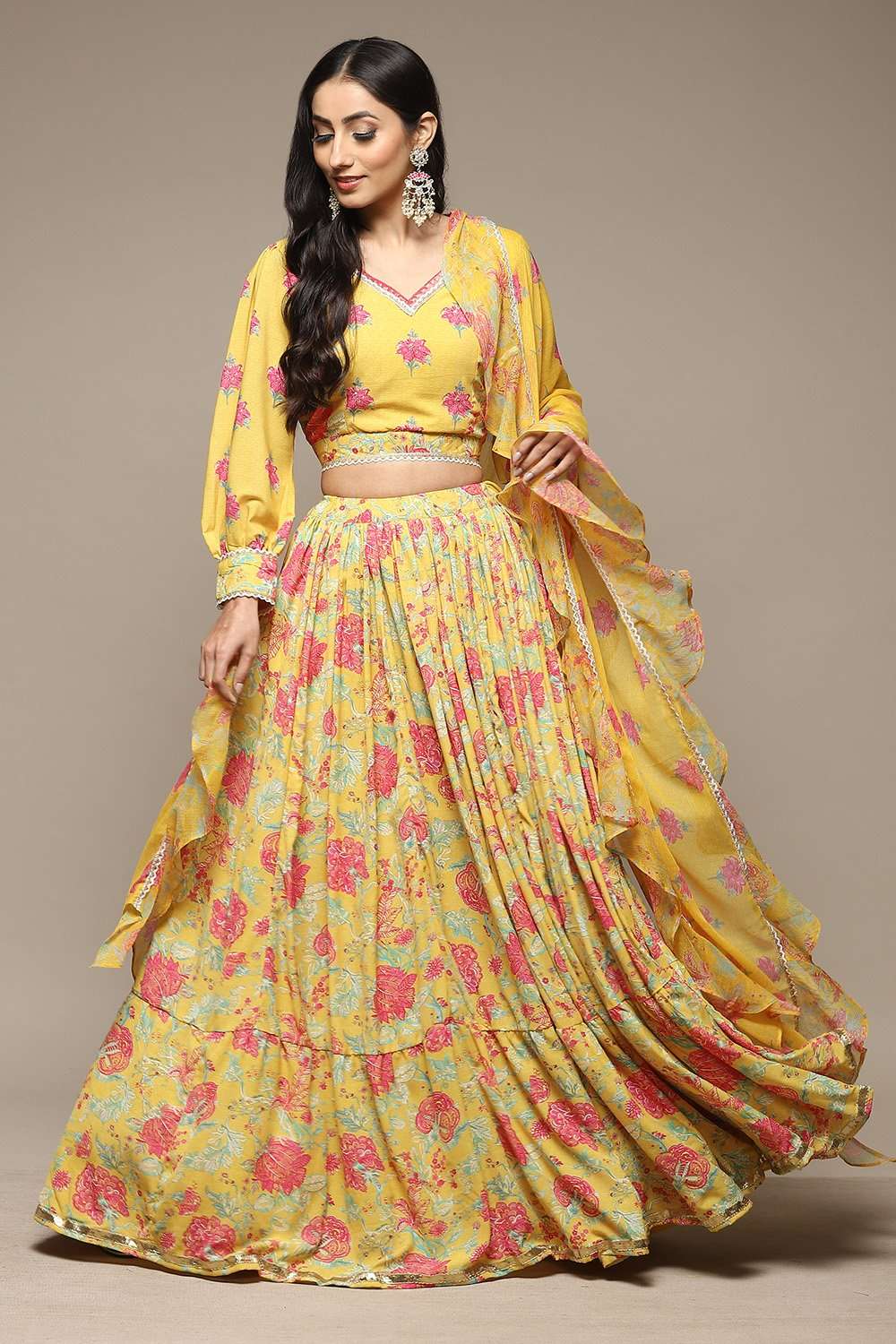 Yellow Modal Lehenga Set image number 0