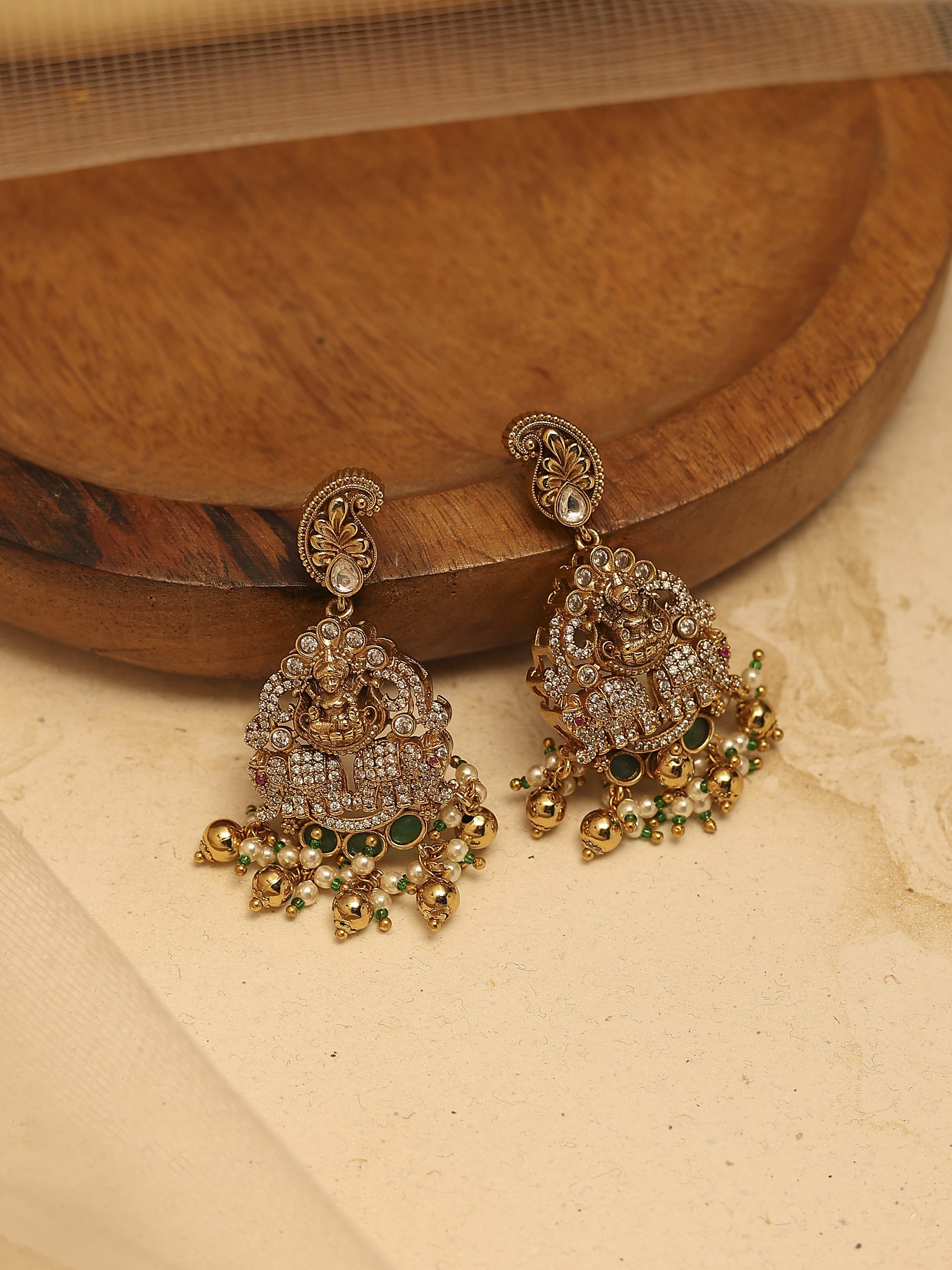 Gold Brass Drop & Danglers image number 0
