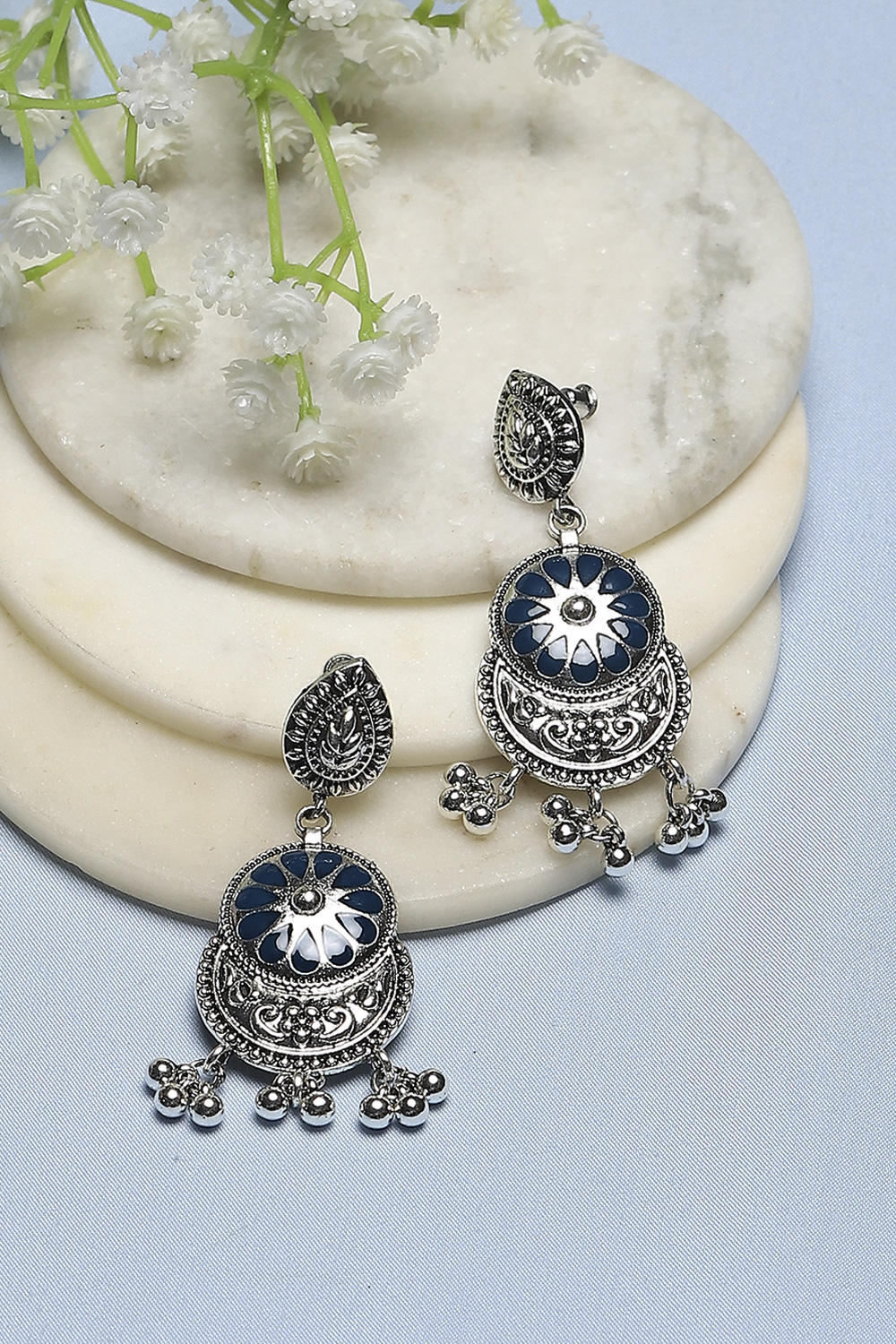 Navy Alloy Drop & Danglers image number 0