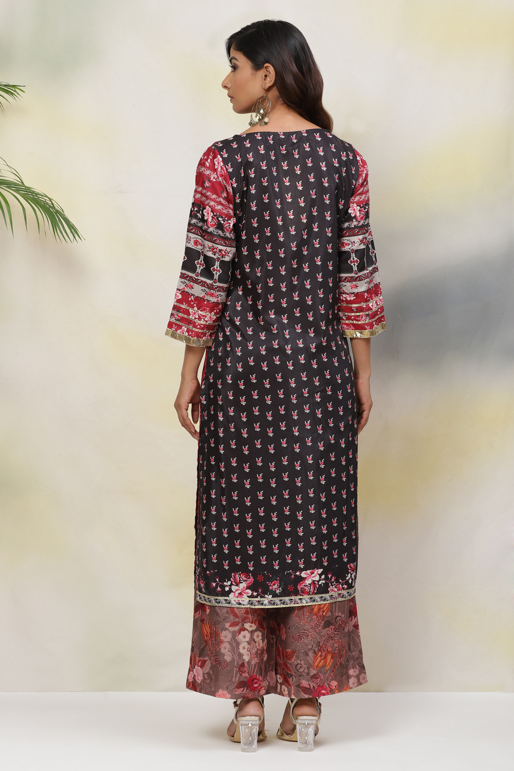 Cherry Straight Art Silk Kurta image number 5