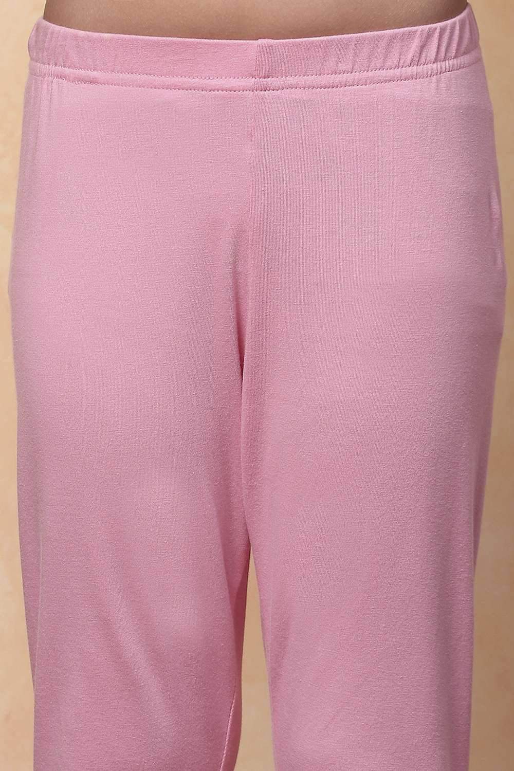 Pink Polyester Flared Suit Set image number 2