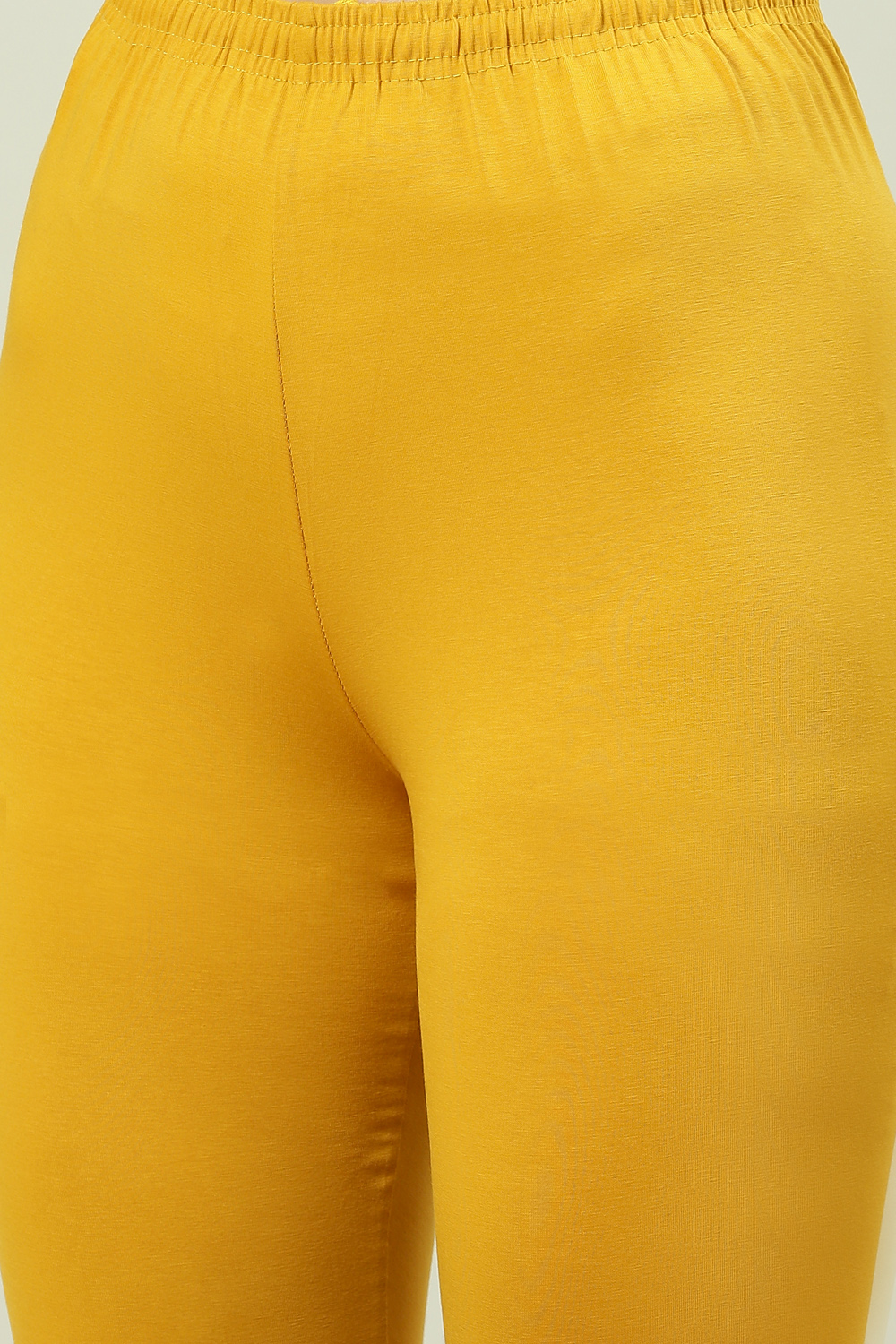 Camel Cotton Blend Solid Churidar image number 1