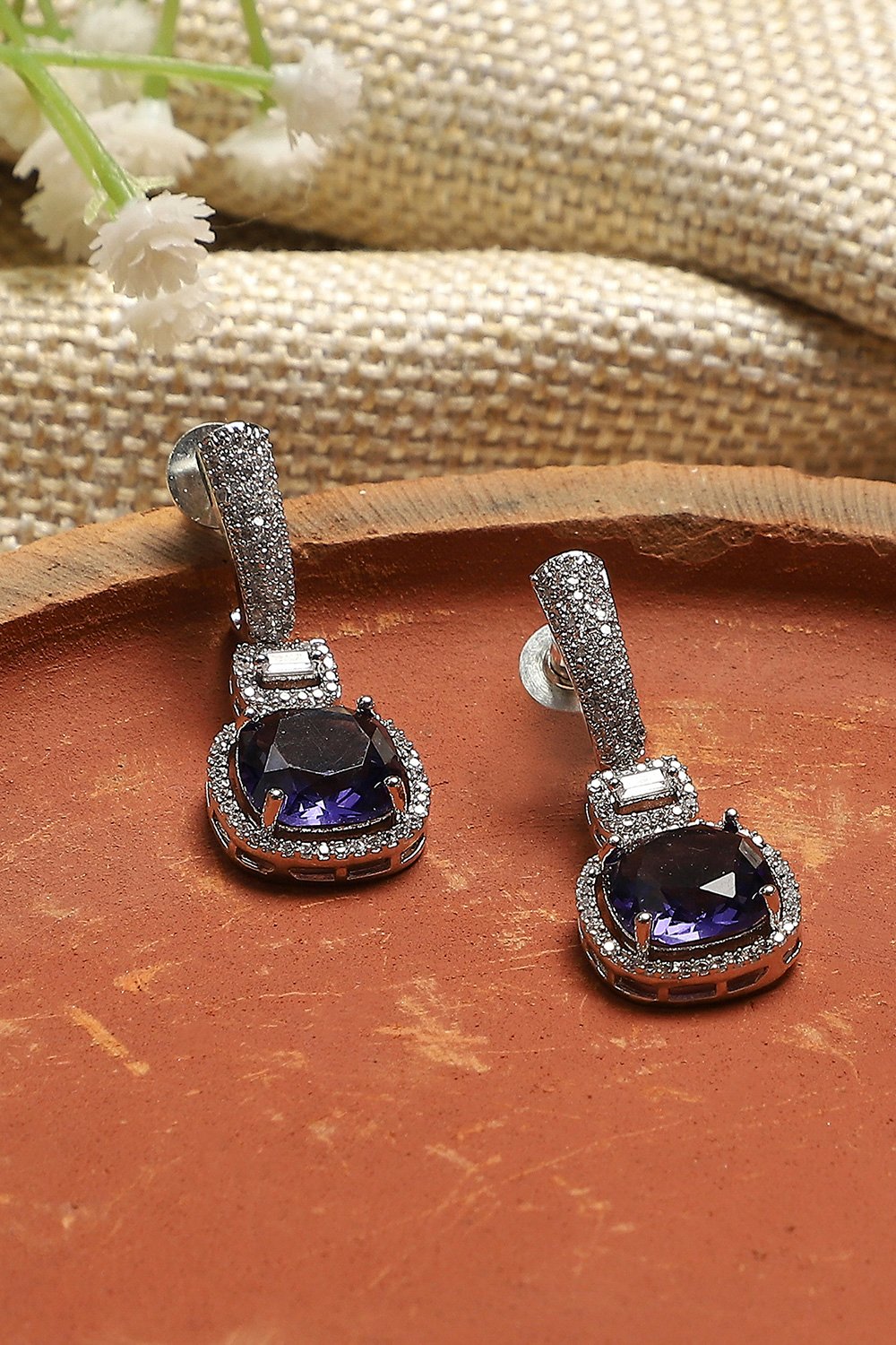 Purple Alloy Drop & Danglers image number 0