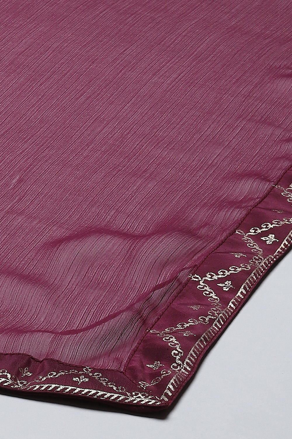 Blue Art Silk Straight Kurta Regular Pant Suit Set image number 3