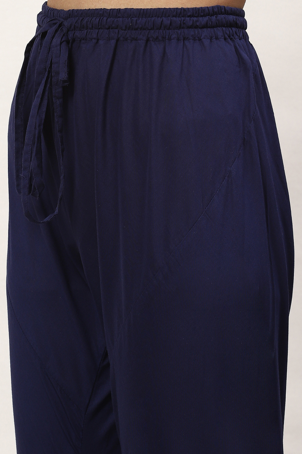 Indigo Cotton Blend Straight Kurta Suit Set image number 2
