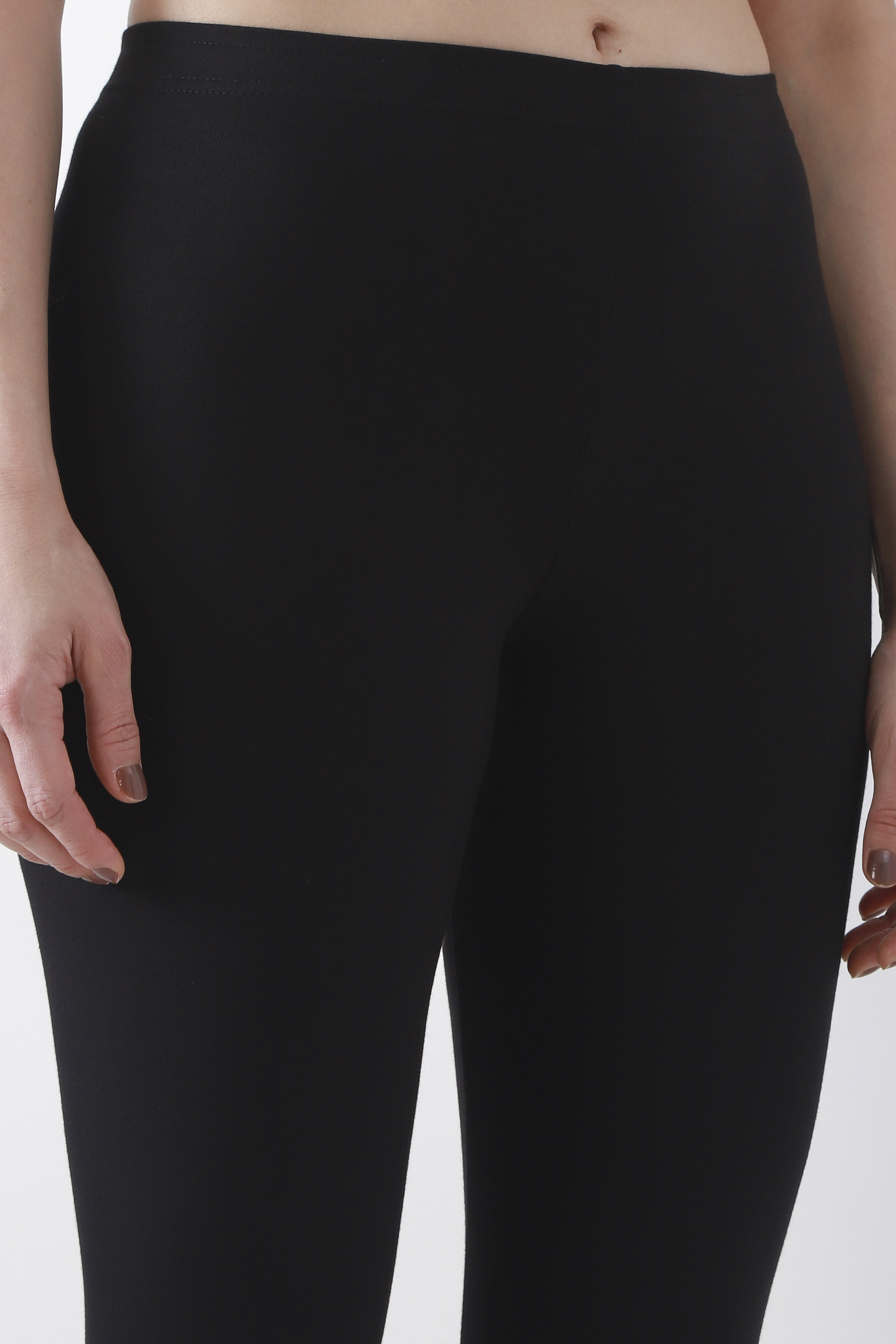 Camel Cotton Lycra Leggings image number 1