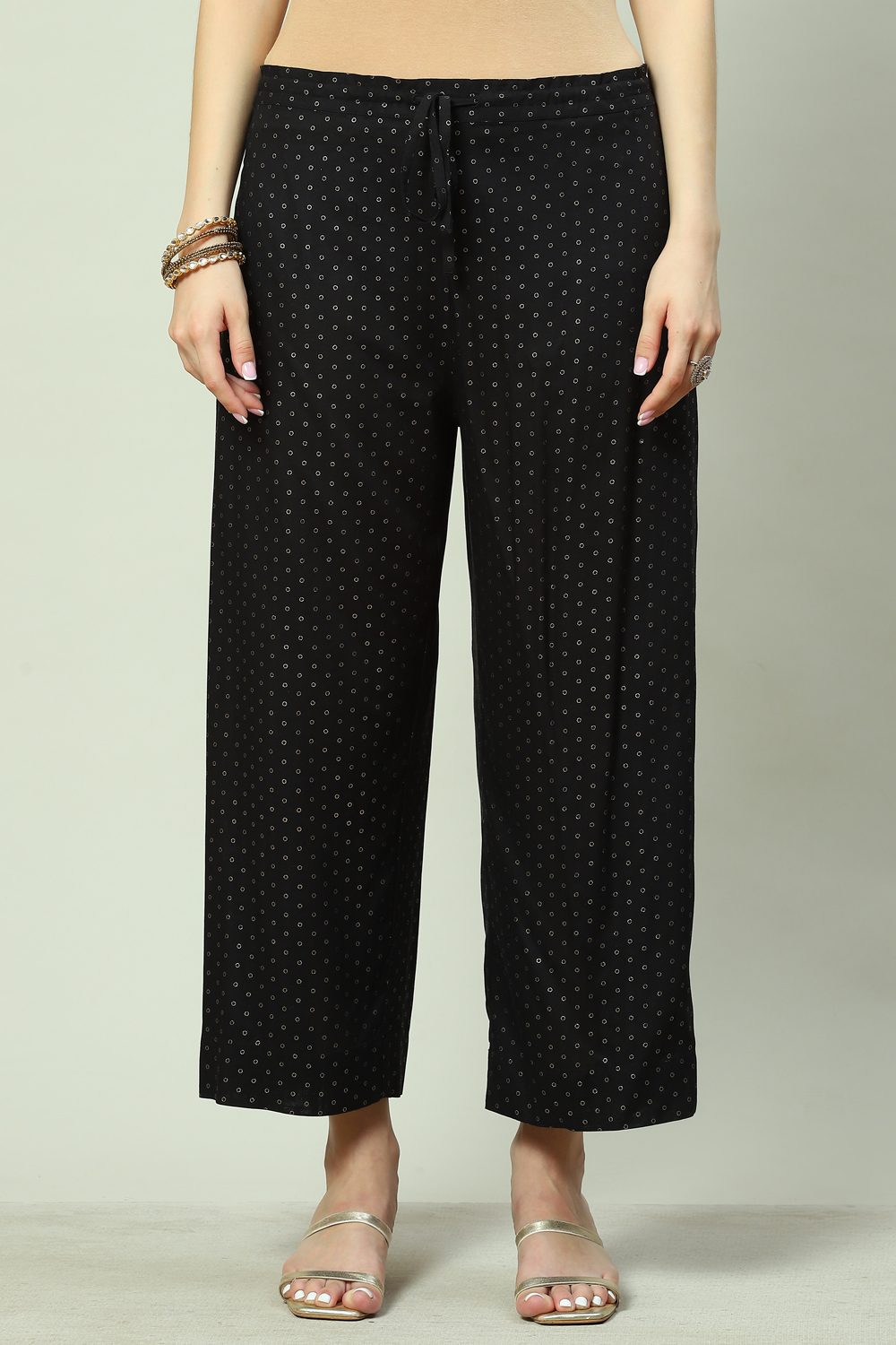 Black Rayon Pants image number 0