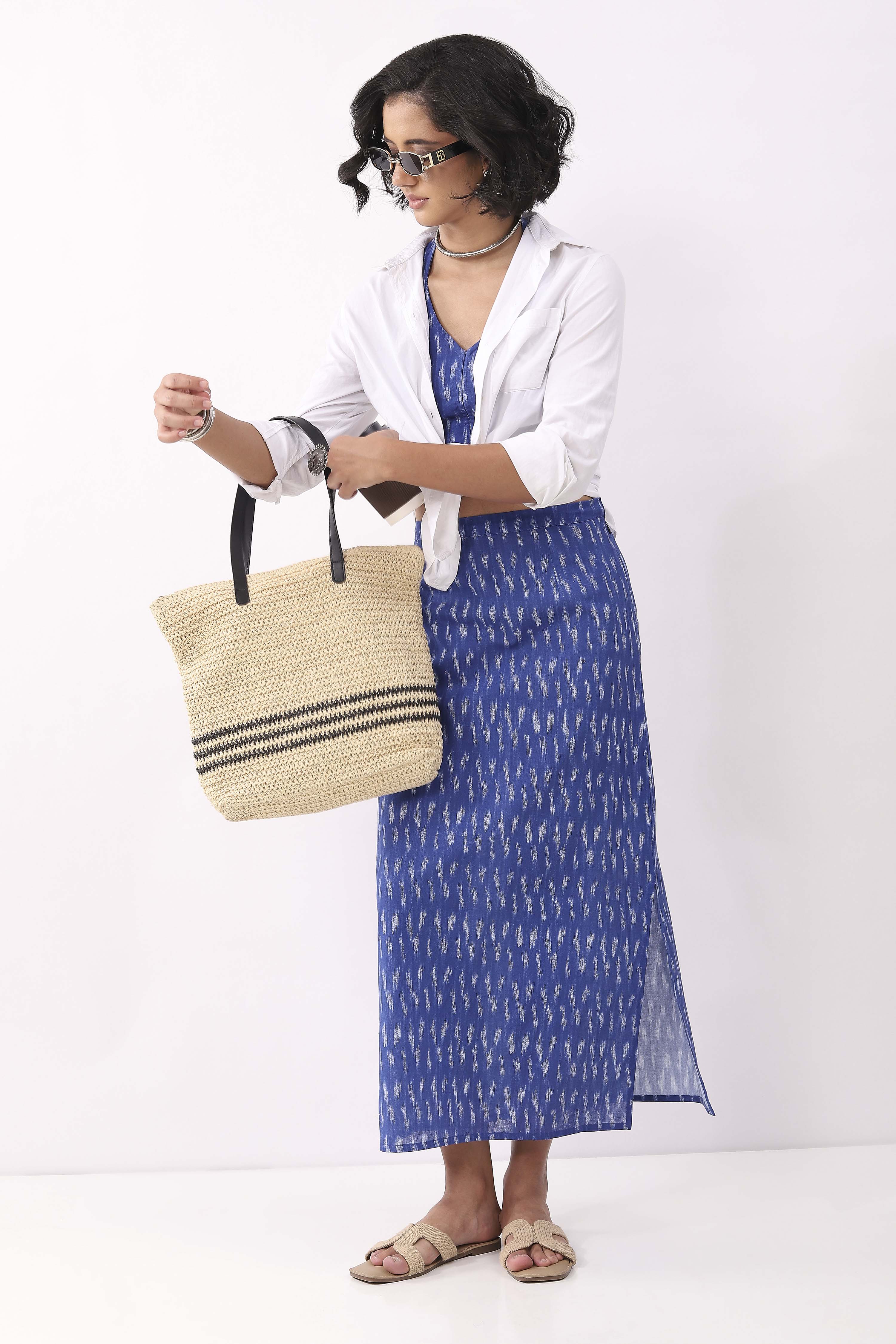 Royal Blue Cotton Skirt image number 0