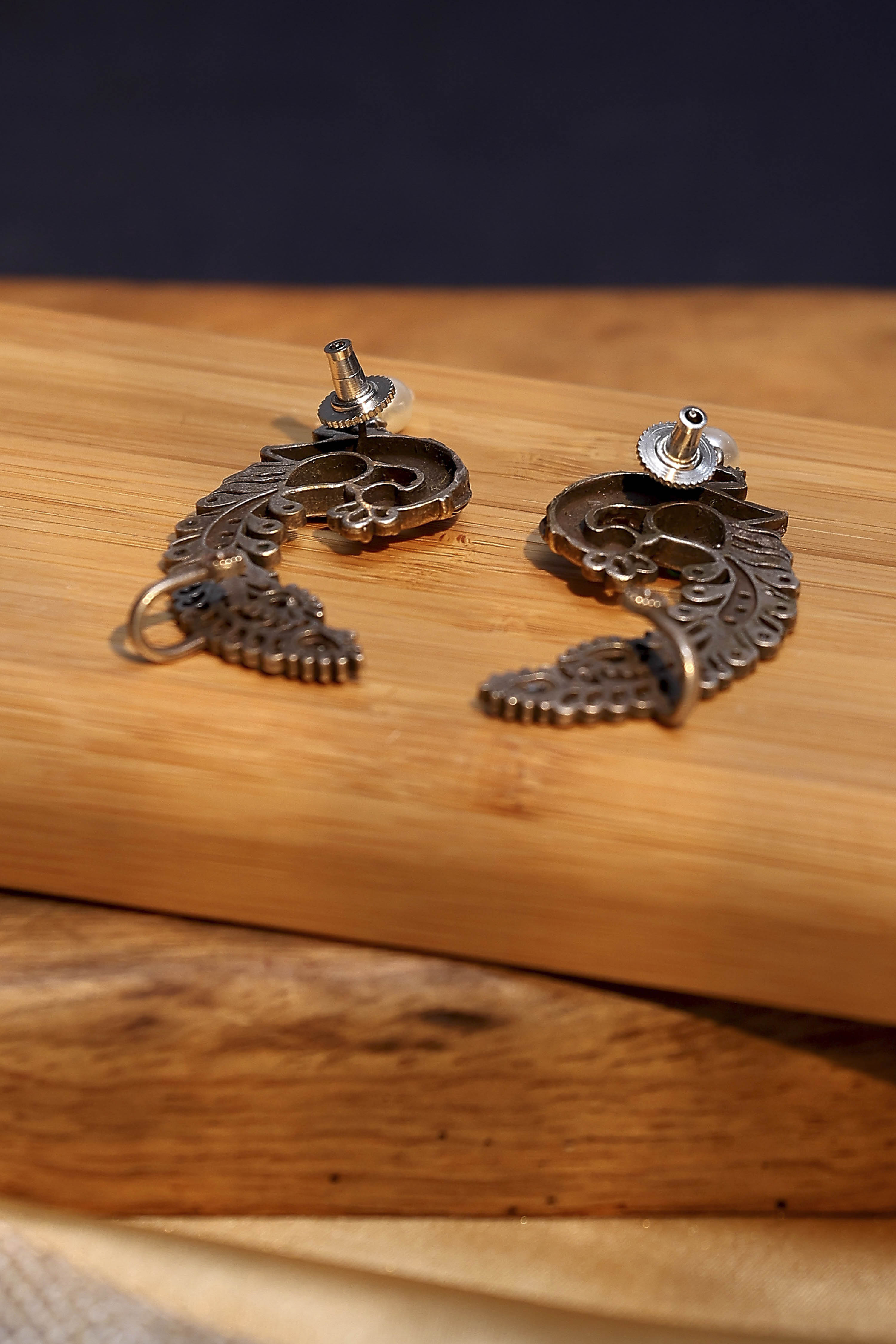 Green Brass Earcuff image number 2