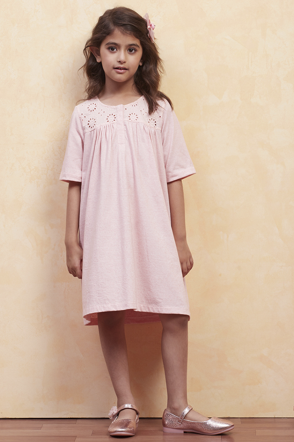Pink Cotton Yarndyed Sleepwear image number 5