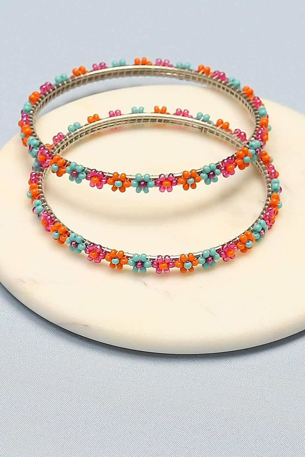 Multicolour Metal & Beads Kids Bangles image number 0