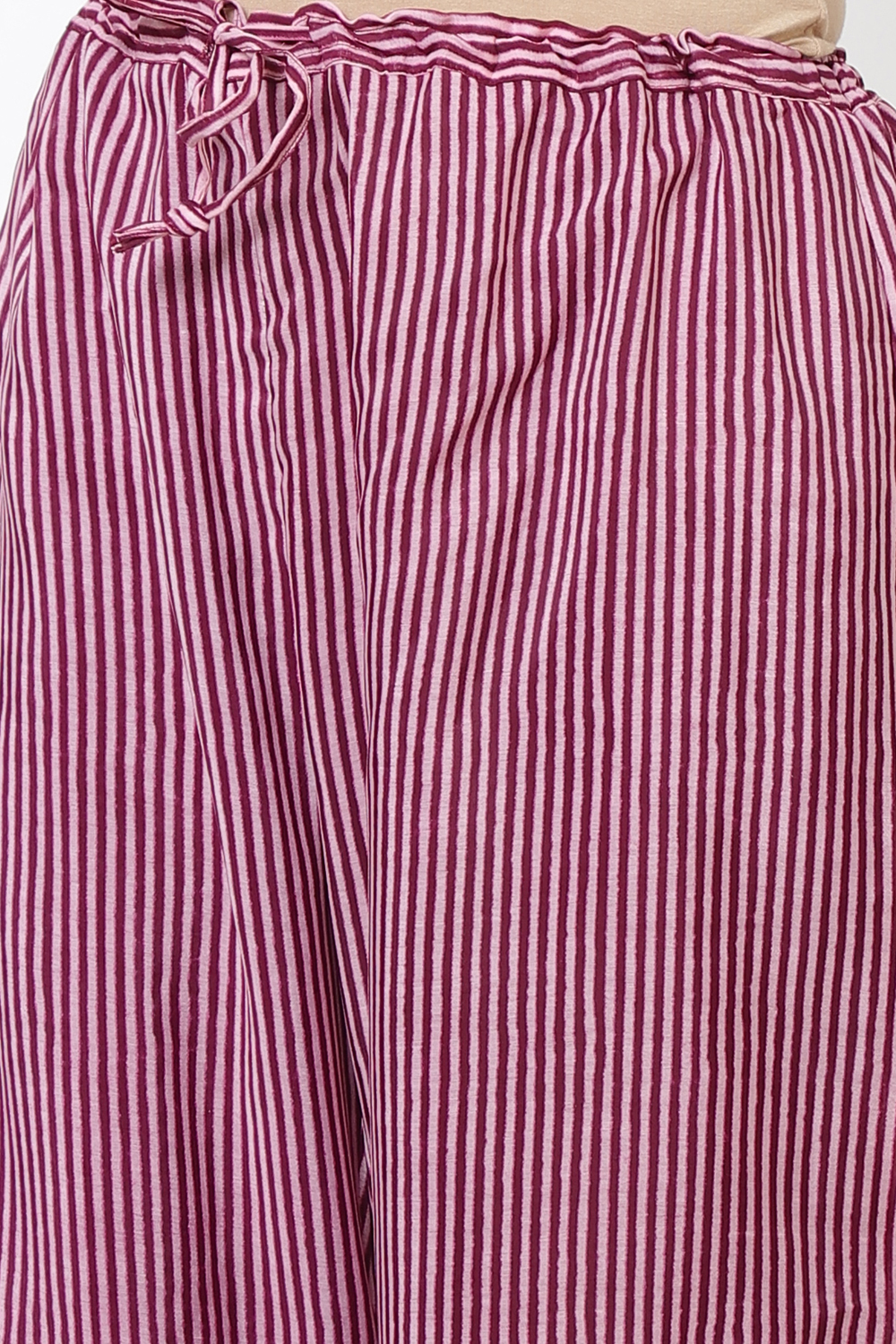 Plum Art Silk Kurta Pants Set image number 4