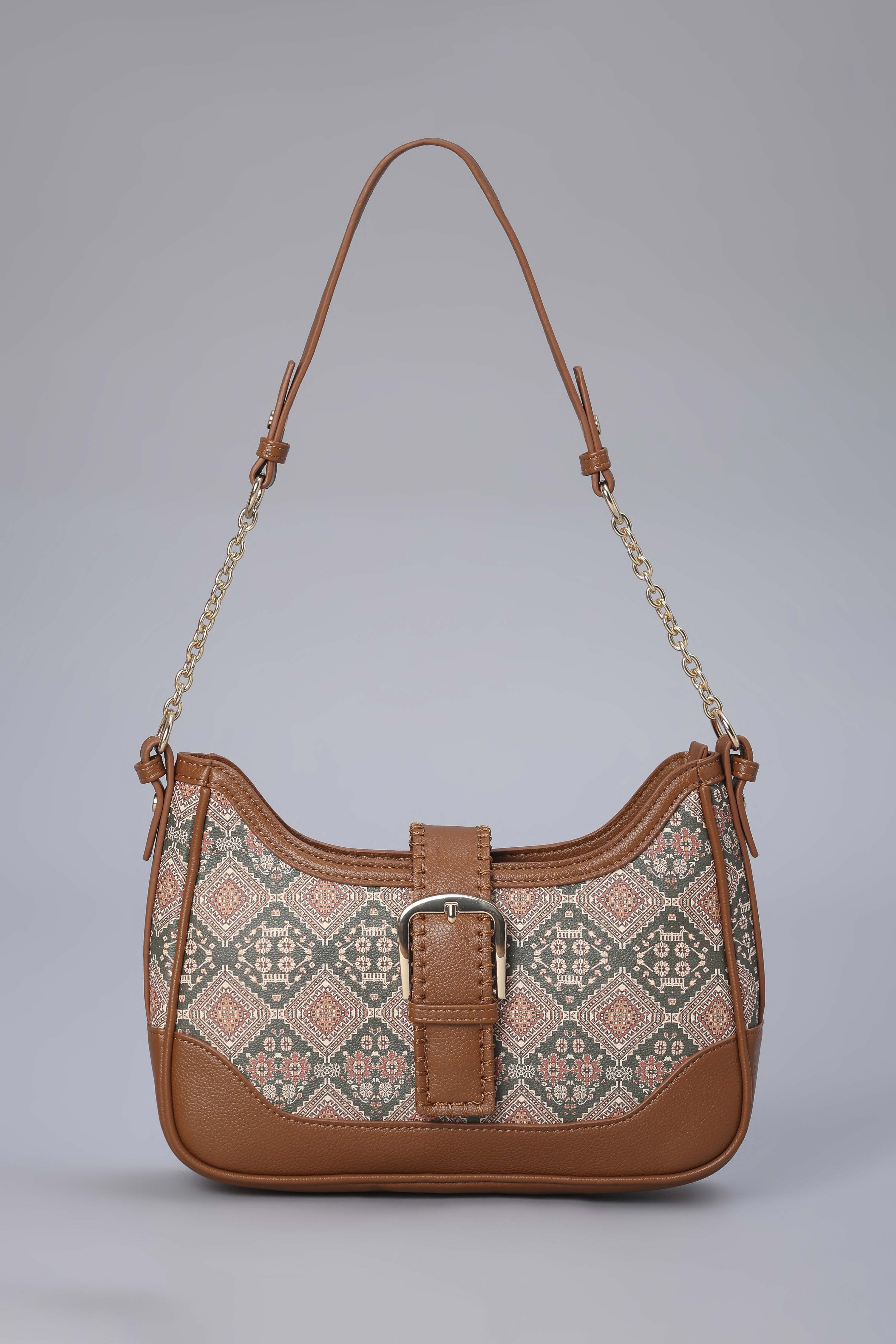Rust PU Shoulder Bag image number 1